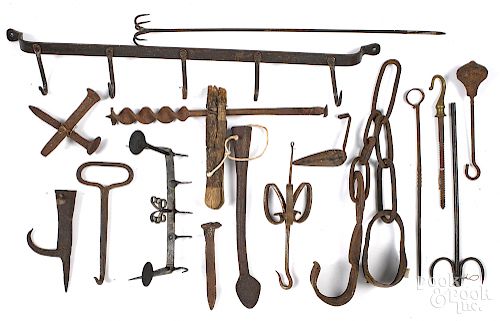 Collection of wrought iron