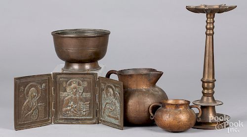 Three bronze vessels