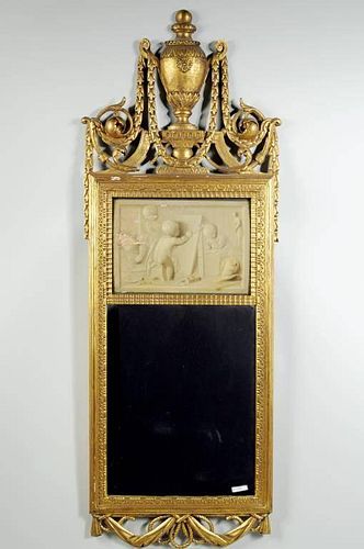 Continental Carved & Gilt Mirror