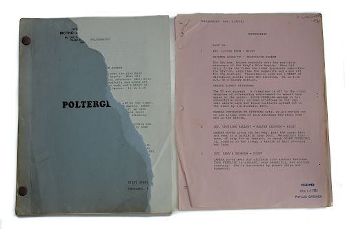 Poltergeist Movie Script w/ Original Spielberg Notes