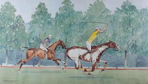 Paul Desmond Brown Watercolor & Gauche