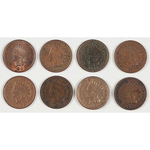United States Indian Head Pennies 1863-1908