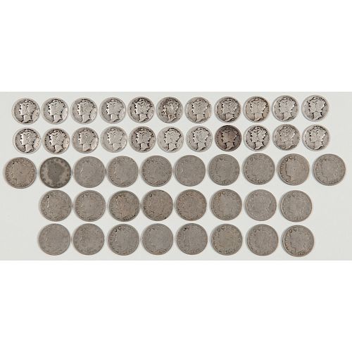 United States Liberty Head Nickels and Mercury Dimes