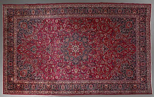 Fine Mashad Persian Shah Palace Carpet, 10' x 16'.