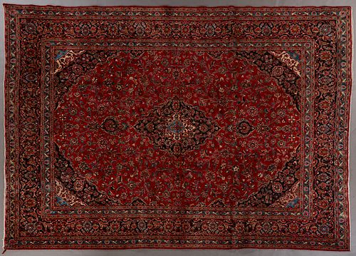 Kashan Carpet, 9' 6 x 12' 5.