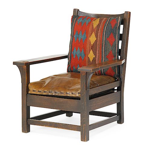 GUSTAV STICKLEY Large armchair