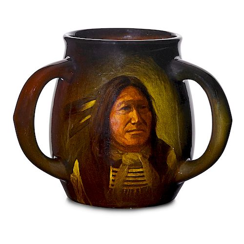 HARRIET WILCOX; ROOKWOOD American Indian portrait