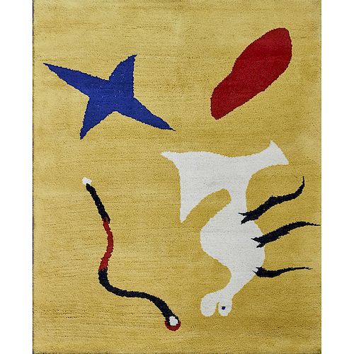 AFTER JOAN MIRO Wall-hanging tapestry