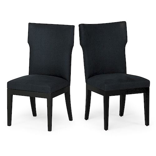 CHRISTIAN LIAIGRE Pair of tall back chairs