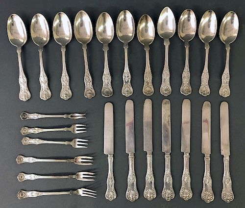 Sterling Silver "Kings" Pattern Tableware