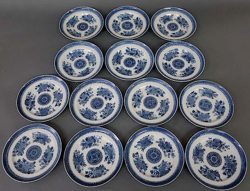 Fitzhugh Chinese Blue and White Porcelain Plates