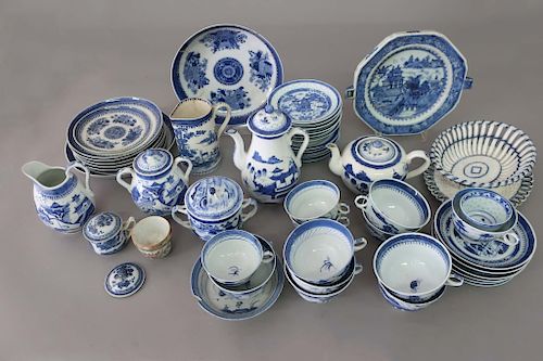 Blue and White Fitzhugh and Other Dishes