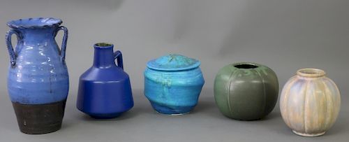 Five Pieces of Art Pottery