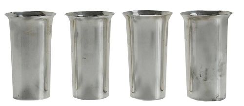 Eight Sterling Tumblers