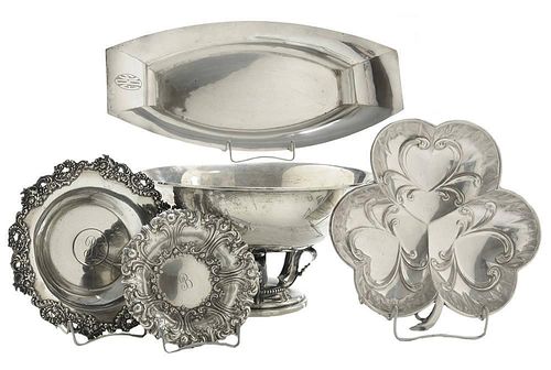 Five Pieces Sterling Hollowware