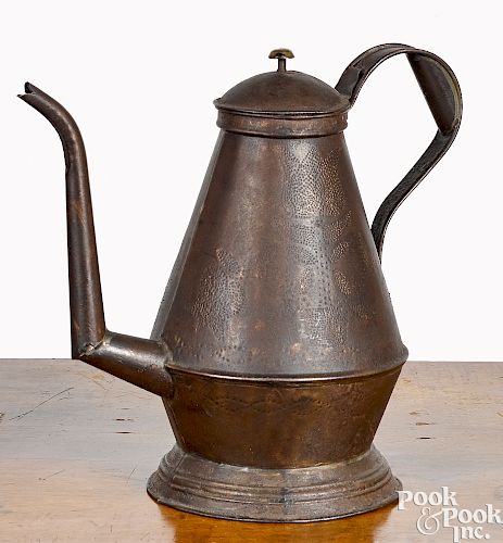Pennsylvania punched tin coffeepot