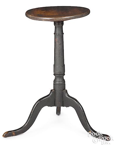 New England painted maple candlestand