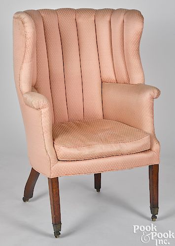Federal mahogany barrelback easy chair