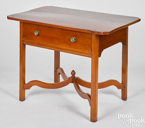 New England Chippendale cherry work table