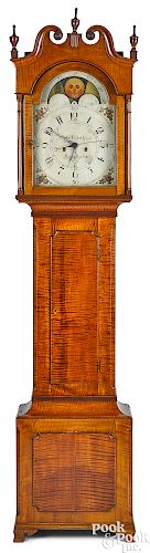 Chippendale tall case clock