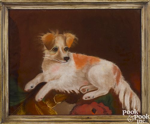 American pastel picture of a dog