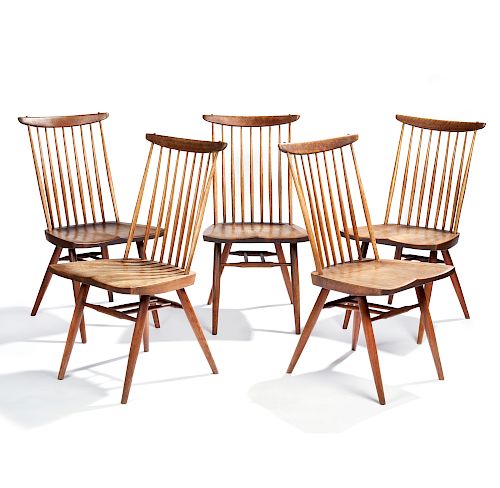 Six George Nakashima (1905-1990) "New" Chairs