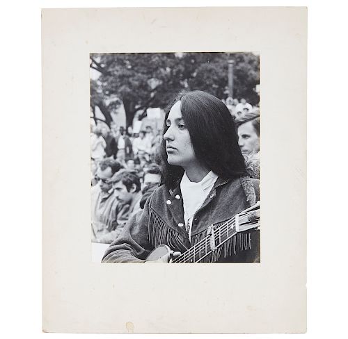Walter Chappell (1925-2000) Photograph, "Joan Baez"