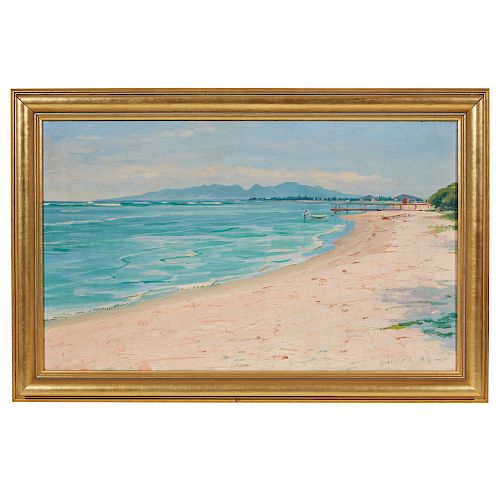 David Howard Hitchcock (1861-1943), "Painting Near Pearl Harbor," 1910