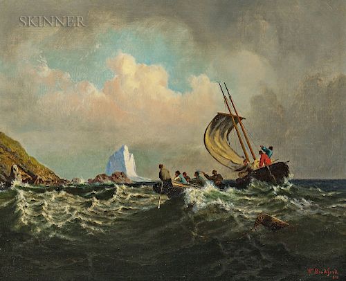 William Bradford (American, 1823-1892)  Rescue from the Rocks