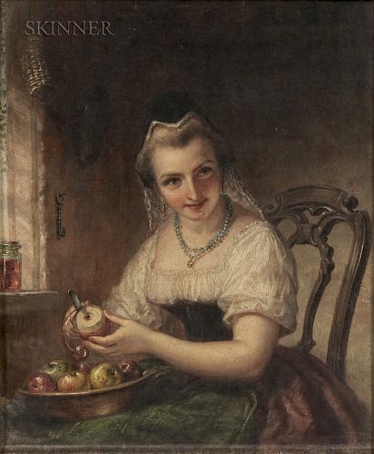 Daniel Huntington (American, 1816-1906)  Portrait of Katrina Van Tassel