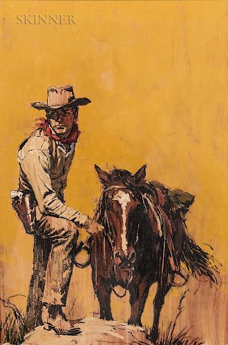 Tom Ryan (American, 1922-2011)  A Cowboy and His Horse
