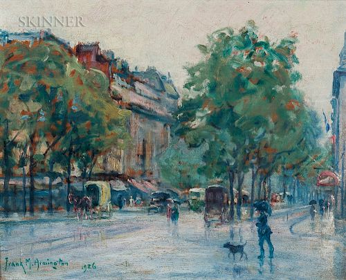 Frank Milton Armington (Canadian, 1876-1941)  Avenue d'Orleans, Paris