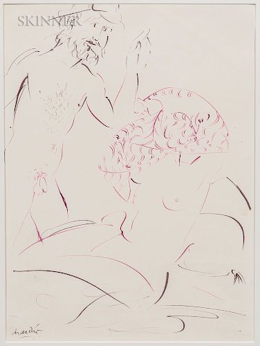 Giacomo Manzù (Italian, 1908-1991)  Two Figures
