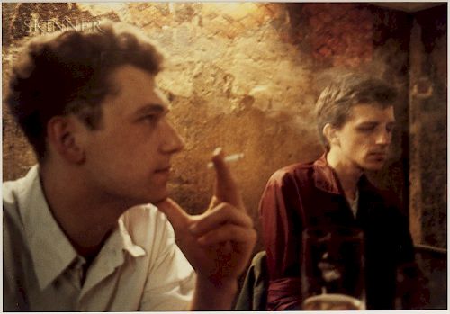 Nan Goldin (American, b. 1953)  Dieter and Wolfgang at the O-Bar, West Berlin