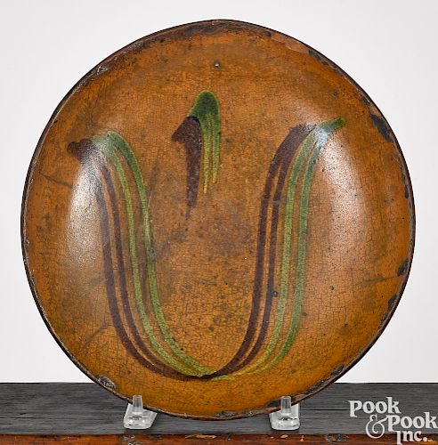 Berks County, Pennsylvania redware plate