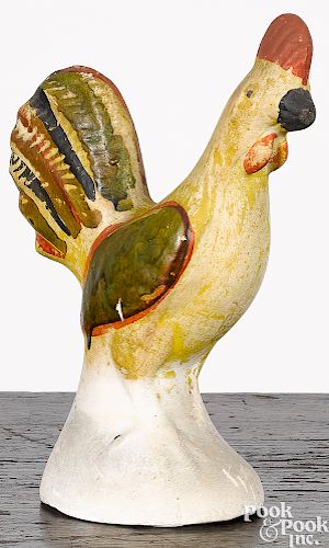 Pennsylvania chalkware rooster