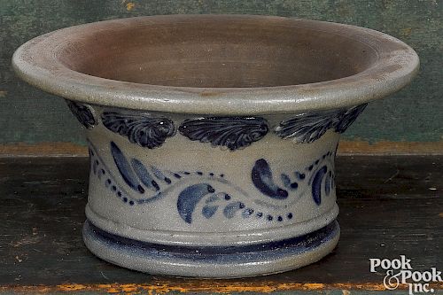 Unusual Pennsylvania stoneware flower pot