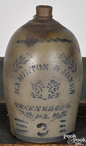 Pennsylvania two gallon stoneware jug