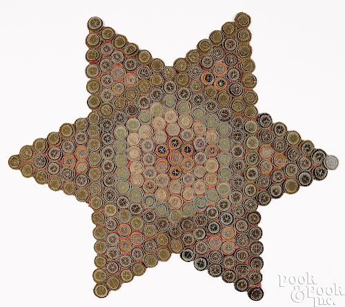 Pennsylvania star penny rug
