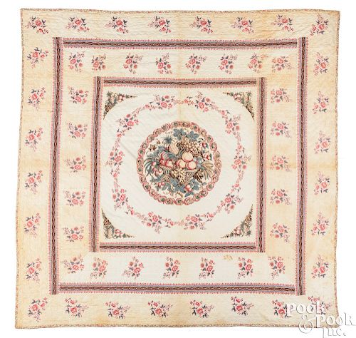 Pennsylvania or New Jersey broderie perse quilt