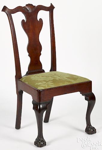 Pennsylvania Chippendale walnut side chair