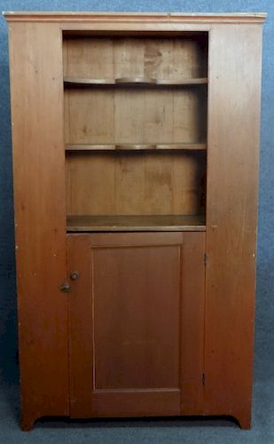 OPEN TOP CUPBOARD IN RED WASH