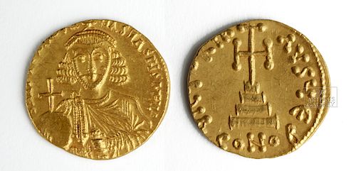 Anastatius II Artemius Gold Solidus - Mint Condition
