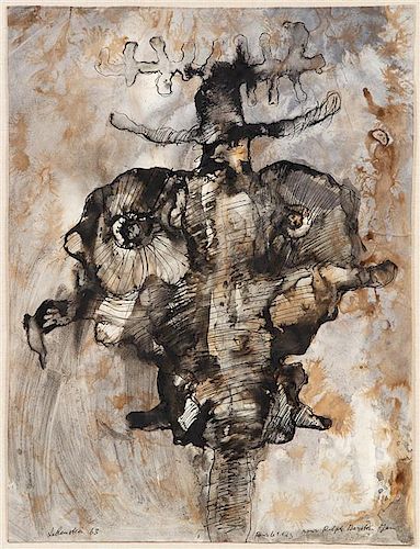 Jan Lebenstein, (Polish/French, 1930-1999), Untitled, 1963