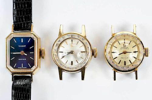 Two Omega Dials and Tissot Watch