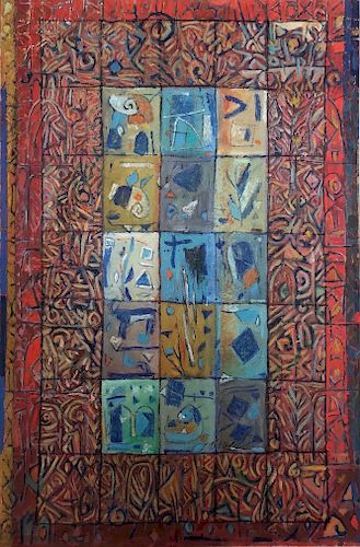 Abdullatif Al-Smoudi (Syrian, 1948-2005) oil painting