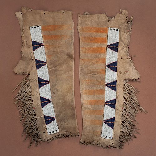 Sioux Beaded Hide Leggings