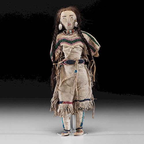 Shoshone Beaded Hide Doll