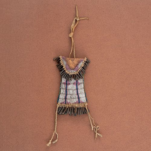 Kiowa Beaded Strike-a-Light Case, From the Collection of William H. Saunders, M.D. and Putzi Saunders, Ohio
