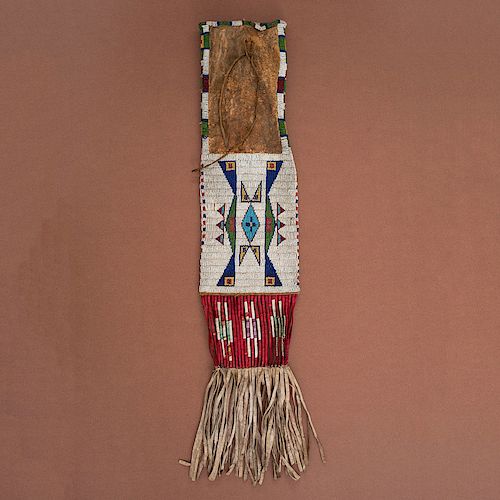 Sioux Beaded Hide Tobacco Bag, From the Collection of William H. Saunders, M.D. and Putzi Saunders, Ohio